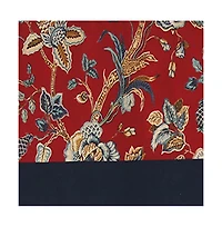 Rlf Home Gianna Banded Valance Spa. 3" Rod Pocket, Contrast bottom banding. 50"W x 16"L