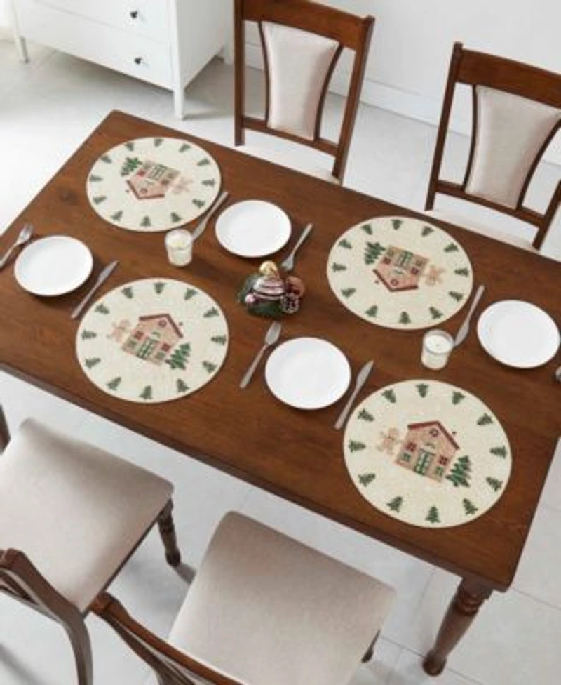 Avanti Gingerbread Village Table Linen Collection