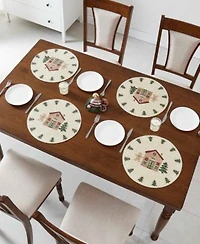 Avanti Gingerbread Village Table Linen Collection