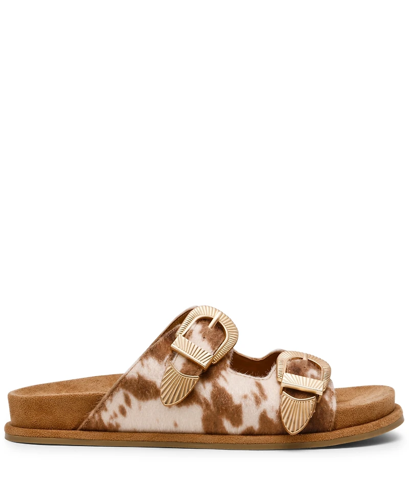 Dv Dolce Vita Women's Percy Double Buckle Footbed Sandals