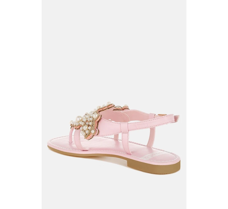 Nayasa Pn Buckle Pearls Flats