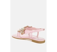 Nayasa Pn Buckle Pearls Flats