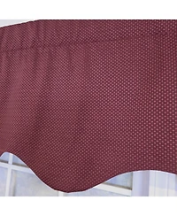 Rlf Home 100% Cotton Basket Weave Regal Poly/Cotton lining Rod Pocket Valance 50" x 15" Egg Plant