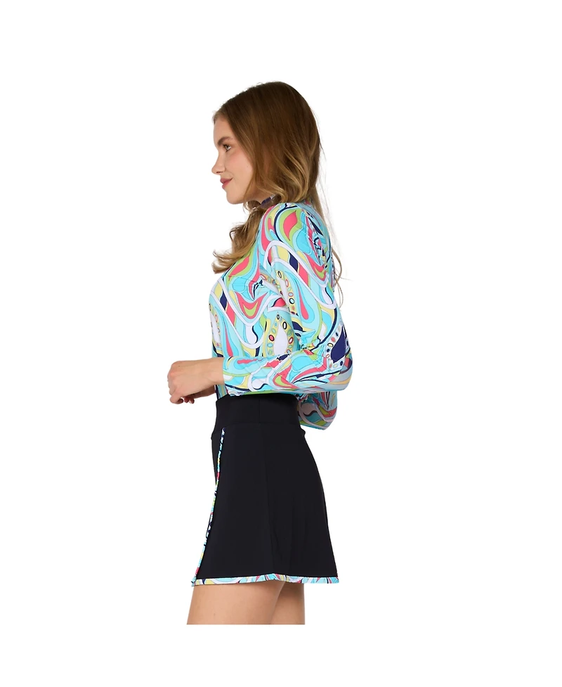 G Lifestyle Clothing Women's Color Contrast Skort