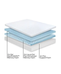 Snooze Triple Layer Gel Memory Foam 8" Plush Mattress, Twin