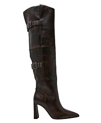 Wild Pair Women's Vivii Over-The-Knee Buckle Boots, Macy's Exclusive