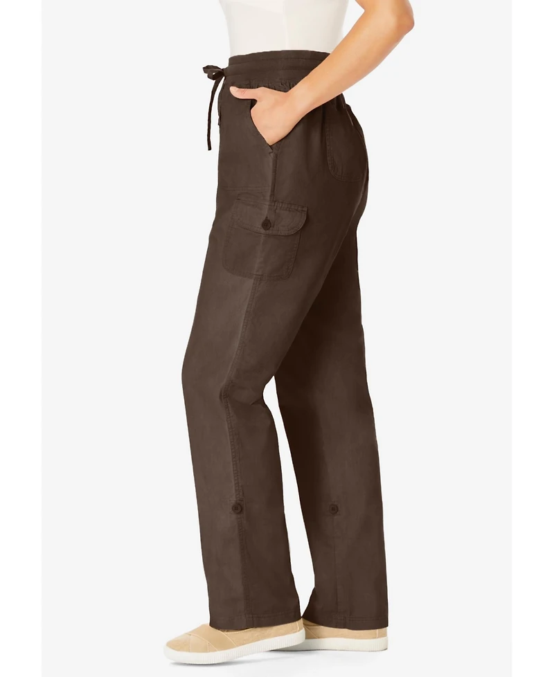Woman Within Women's Convertible Length Cargo Pant/Capri