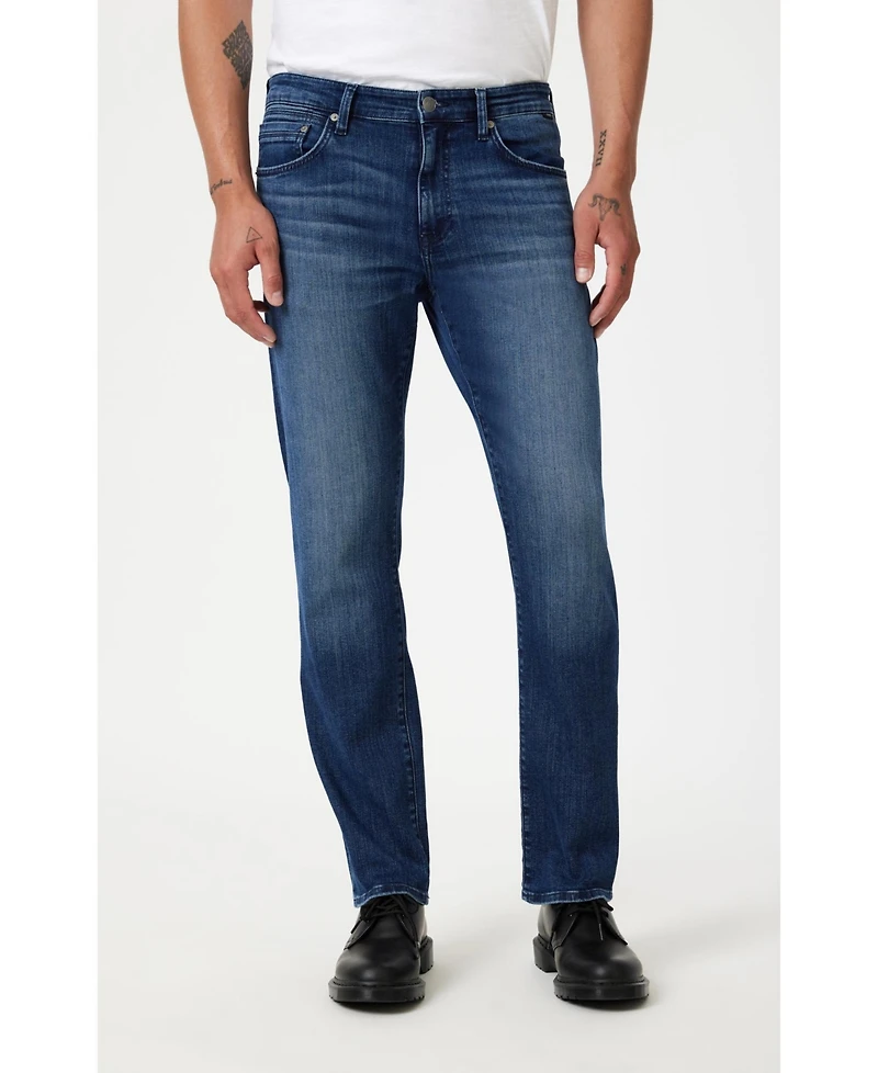 Mavi Jeans Men's Zach Straight Leg Dark Brushed Nashville