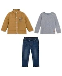 7 For All Mankind Baby Boy Jacket, T-shirt and Pant, 3-peice set