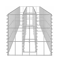 Gabion Raised Bed Galvanized Steel 70.9"x11.8"x11.8"