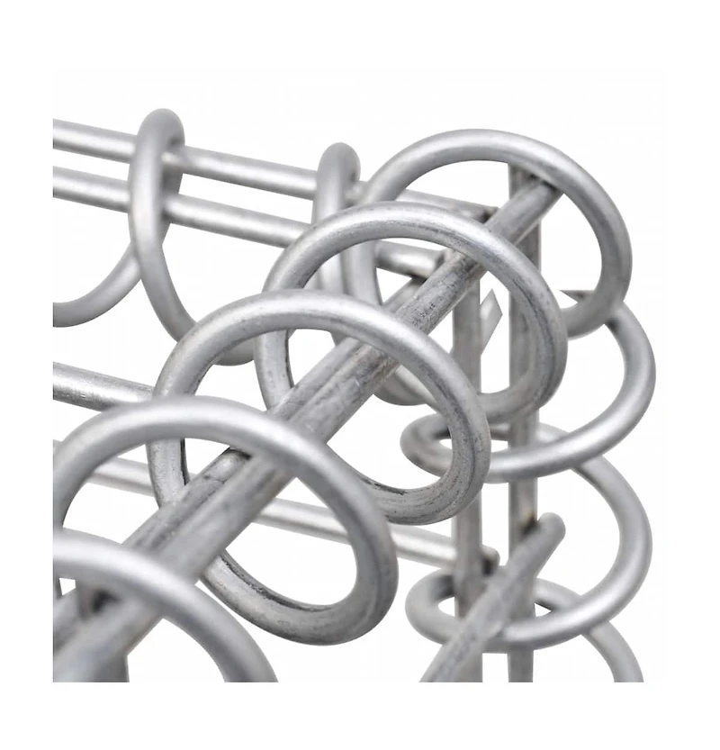 Gabion Raised Bed Galvanized Steel 35.4"x11.8"x3.9"