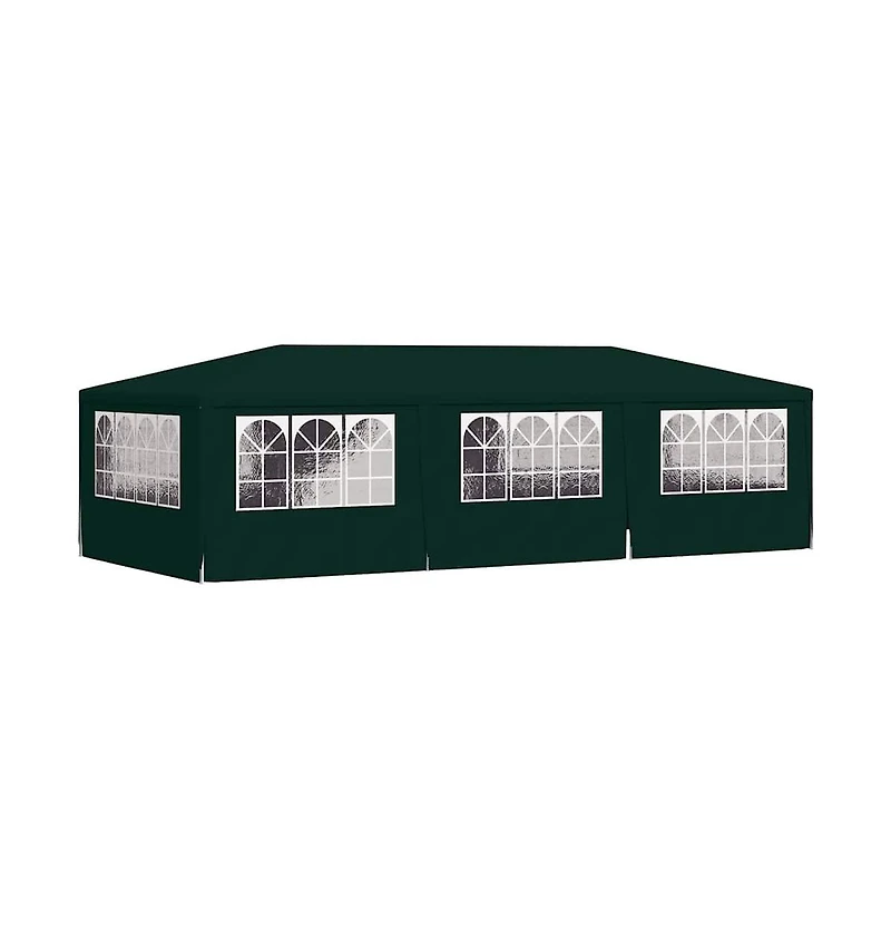 Professional Party Tent with Side Walls 13.1'x29.5' Green 0.3 oz/ft²