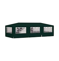 Professional Party Tent with Side Walls 13.1'x29.5' Green 0.3 oz/ft²