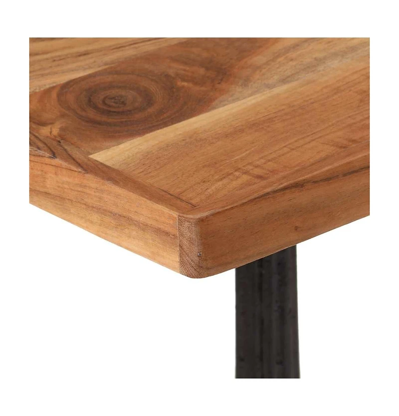vidaXL Bistro Table 23.6"x23.6"x29.9" Solid Acacia Wood