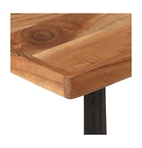 vidaXL Bistro Table 23.6"x23.6"x29.9" Solid Acacia Wood