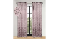 Superior Solid Machine Washable Room Darkening Blackout Curtains with Back Tabs, Set of 2