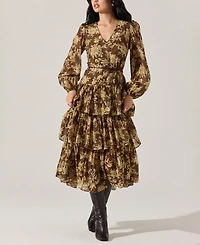 Astr the Label Women's Franchesca Ruffle Tiered Maxi Dress