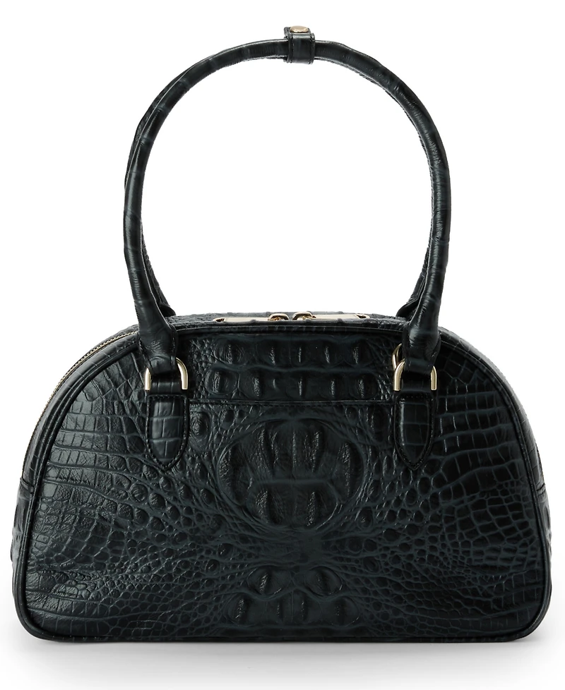 Brahmin Angie Alden Road Leather Medium Satchel Bag