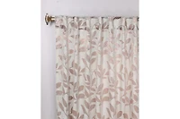 Superior Modern Leaves Room Darkening Grommet Top Curtain Panels