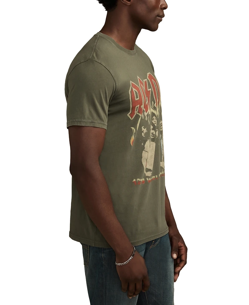 Lucky Brand Men's Acdc Tour Crewneck T-Shirt