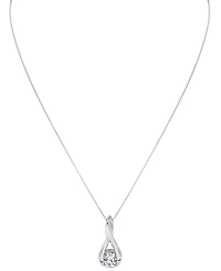 Sirena Lab Grown Diamond Knot Pendant Necklace ( ct. t.w.) 14K White Gold (also Yellow Gold