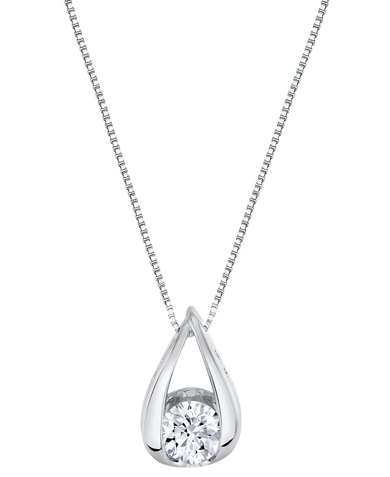 Sirena Lab Grown Diamond Pendant Necklace (1 ct. t.w.) 14K White Gold (also Yellow Gold)