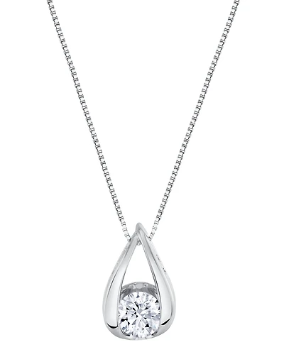 Sirena Lab Grown Diamond Pendant Necklace (1 ct. t.w.) 14K White Gold (also Yellow Gold)