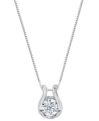 Sirena Lab Grown Diamond Horseshoe Pendant Necklace (1-1/2 ct. t.w.) 14K White Gold (also Yellow Gold)