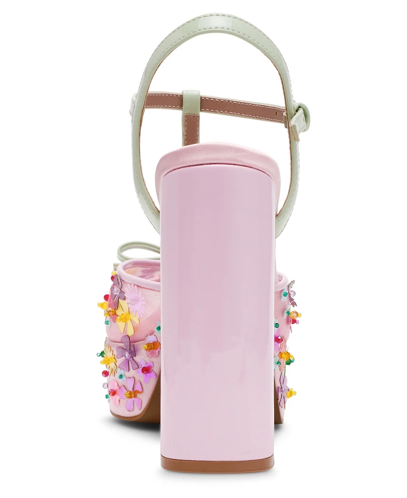 Betsey Johnson Women's Melodie Ditsy Floral Platform Dress Sandals