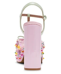 Betsey Johnson Women's Melodie Ditsy Floral Platform Dress Sandals