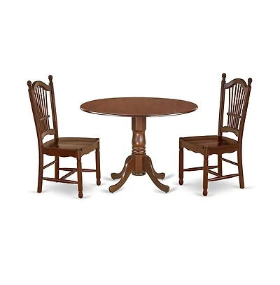 East West Furniture Dining Room Set Mahogany