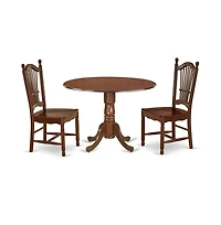 East West Furniture Dining Room Set Mahogany