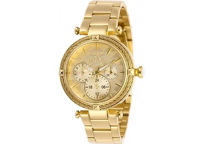 Invicta Women's 28957 Bolt Quartz 3 Hand Gold Dial Watch