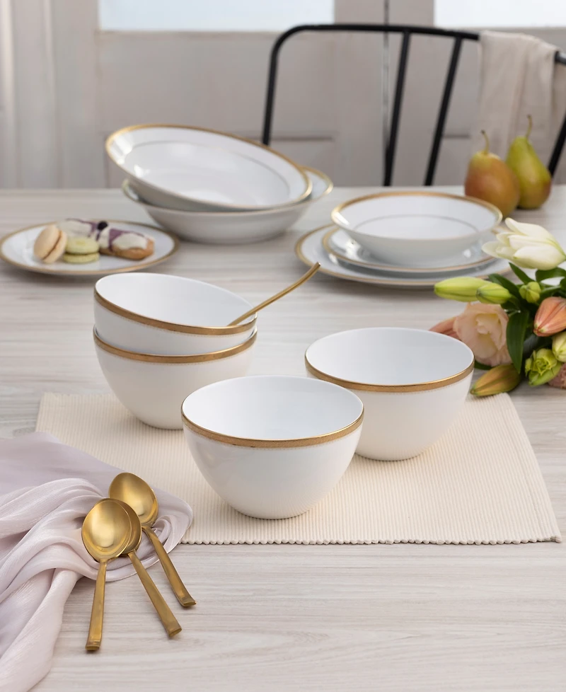 Noritake Charlotta Cereal Bowls, Set of 4, Service For 4