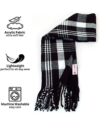 Alpine Swiss Men's Scarf Soft 80 Inch Long Warm Scarves Plaids Winter Shawl