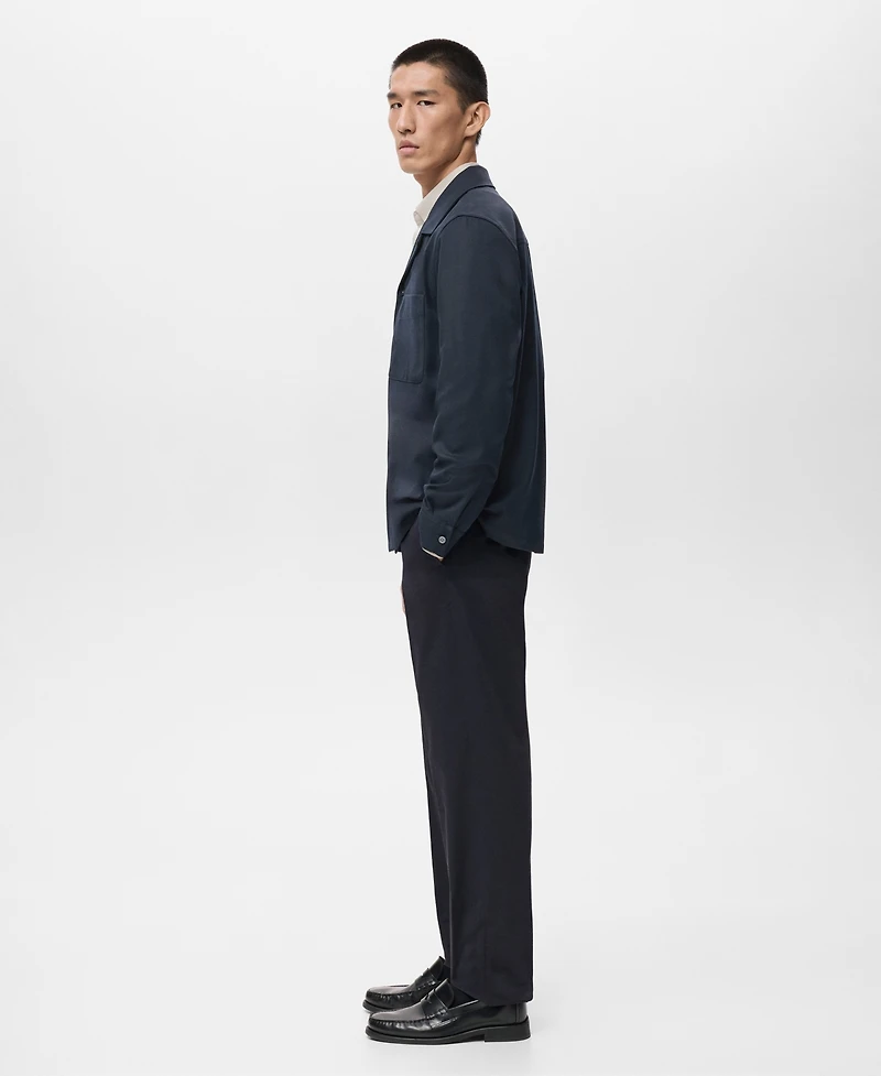 Mango Men's Regular-Fit Pocket Overshirt