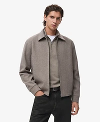 Mango Men's Zipper Wool Jacket