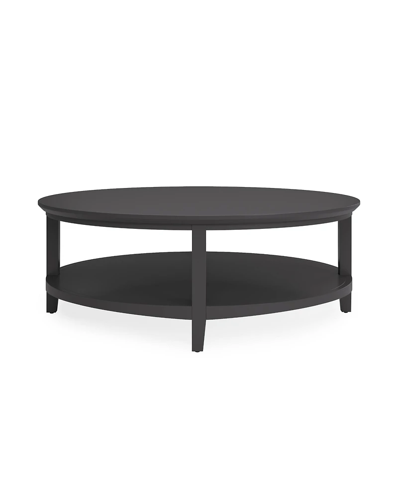 Furniture 47" Solid Wood Hedworth Round Coffee Table