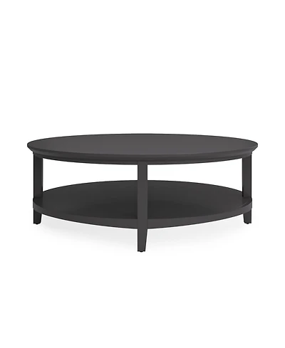 Furniture 47" Solid Wood Hedworth Round Coffee Table