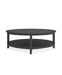 Furniture 47" Solid Wood Hedworth Round Coffee Table