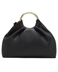 Betsey Johnson Solid Ground Ring Handle Bag