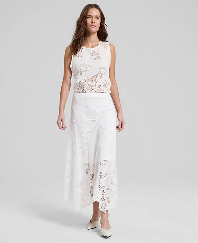 And Now This Women's Embroidered Handkerchief-Hem Maxi Skirt, Macy's Exclusive