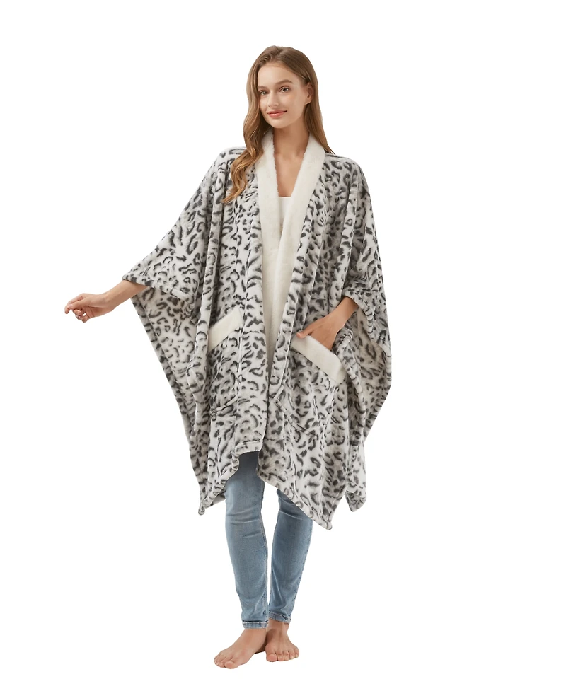 Premier Comfort Cozy Plush Printed Wrap, 50" x 70", Exclusively at Macy's
