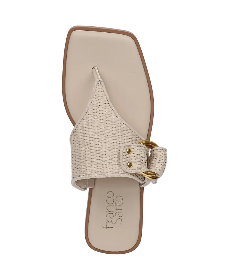 Franco Sarto Women's Mavie Open Toe Thong Sandals