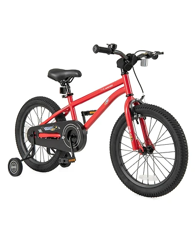 Sugift 18-Inch Kids Bike Ages 3-8 with Handbrake and Coaster Brake and Bell Ring