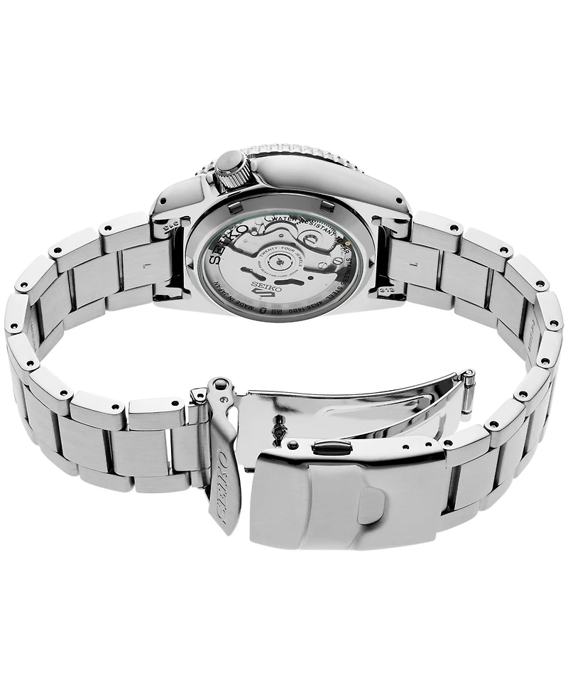 Seiko Men's 5 Sports Silver Stainless Steel Bracelet Watch, 38mm