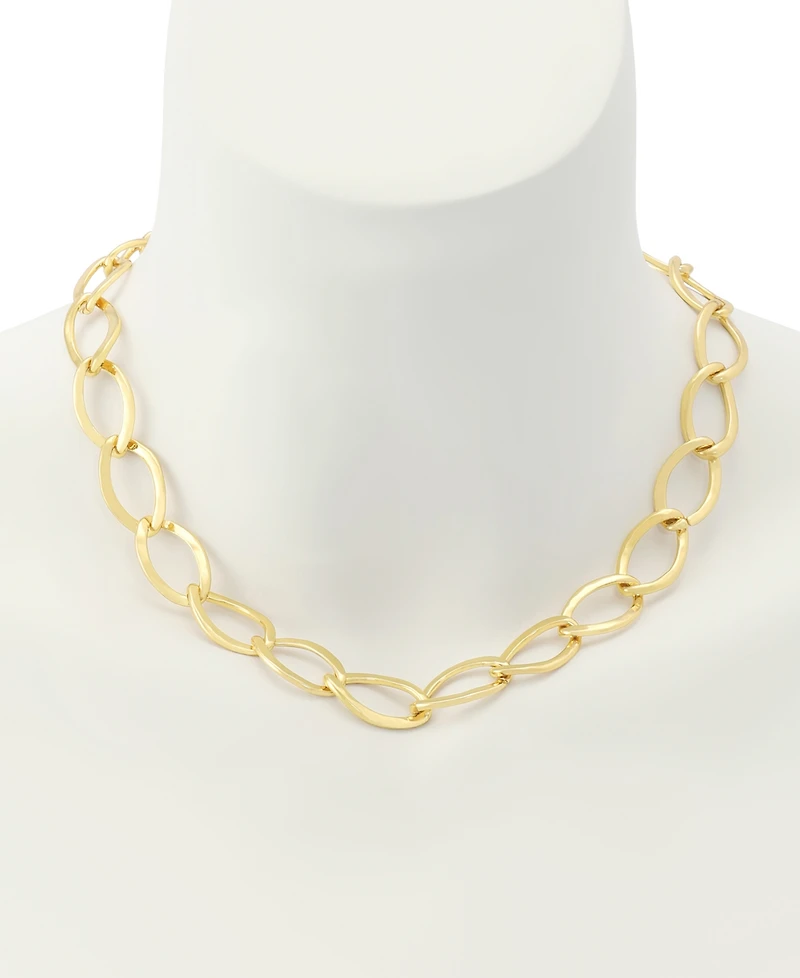 Robert Lee Morris Soho Gold Link Collar Necklace