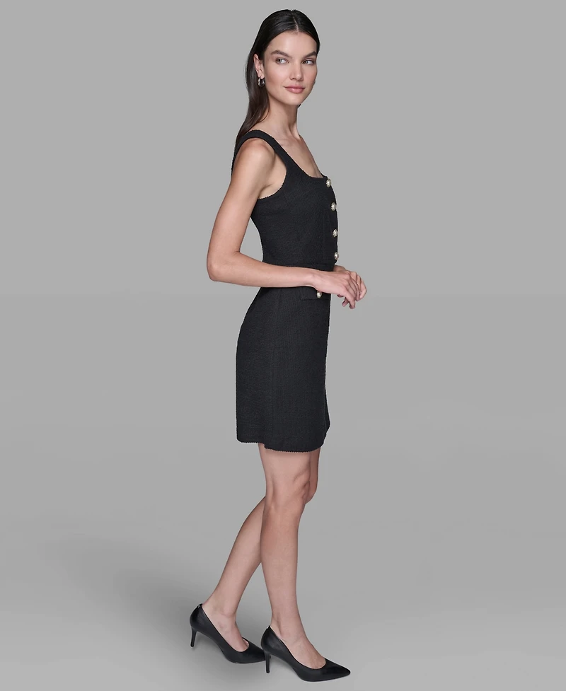 Karl Lagerfeld Paris Women's Square Neck Sheath Dress