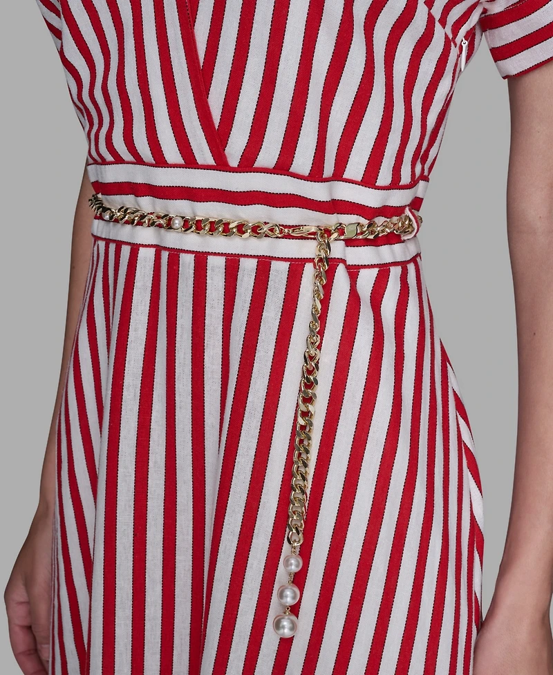 Karl Lagerfeld Paris Women's Printed Midi Dress