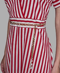 Karl Lagerfeld Paris Women's Printed Midi Dress